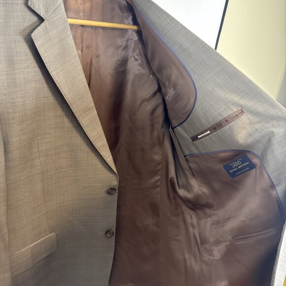 Brooks Brothers 346 Madison Fit Men 44 Brown Glen Plaid Wool Blazer Jacket - Picture 6 of 10